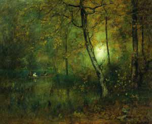George Inness Pool in the Woods oil painting picture